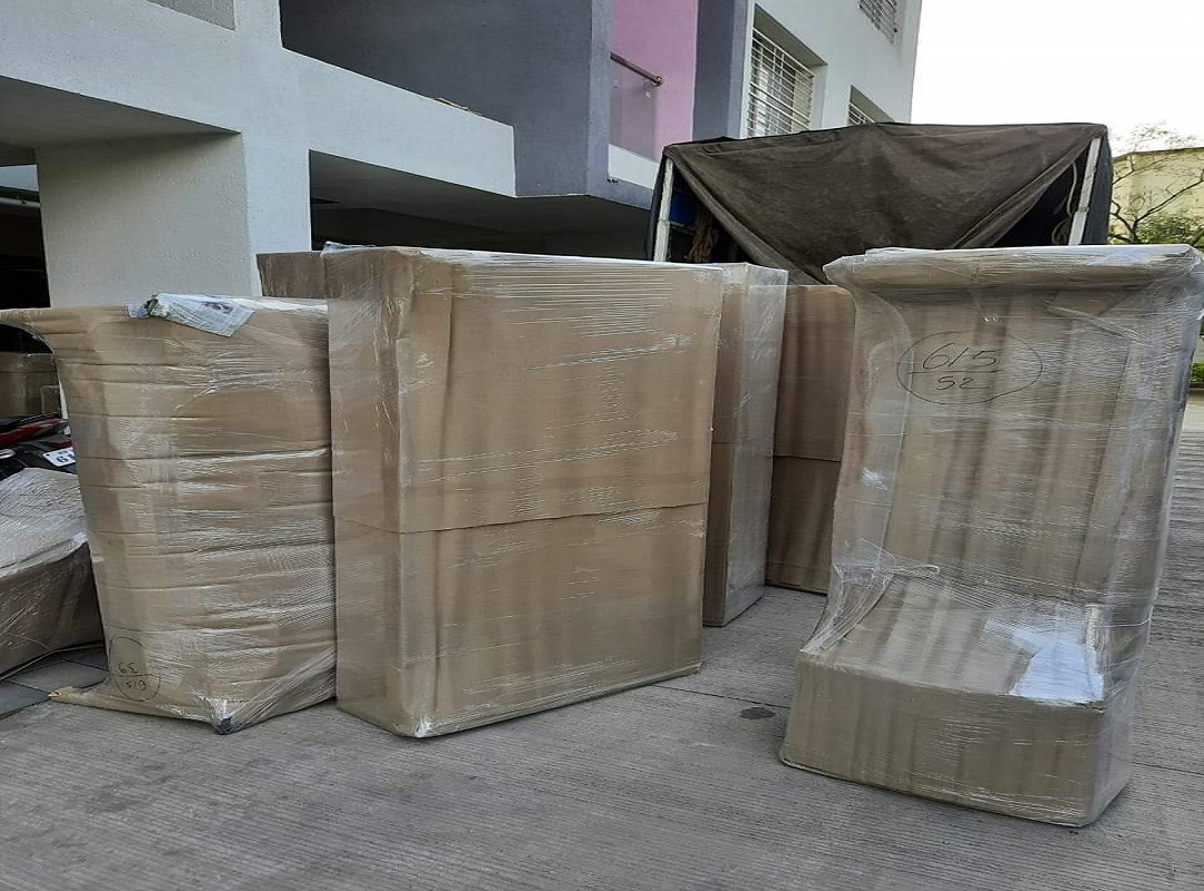 Careful packing of glassware and fragile items